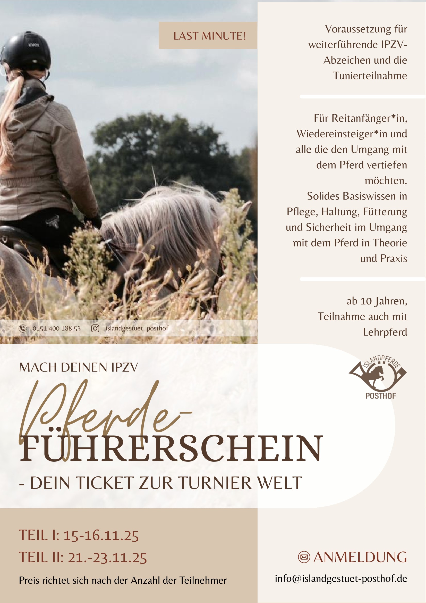 Pferdeführerschein Flyer